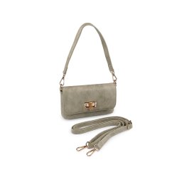 Kabelka crossbody 12x18 cm, barva 5 šedokrémová