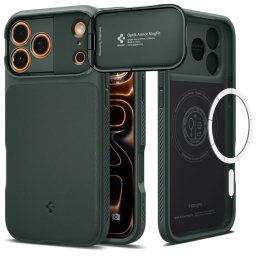 Pouzdro Spigen Optik Armor Mag MagSafe iPhone 17 Pro - Abyss Green