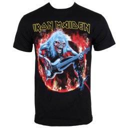 tričko pánské Iron Maiden - Fear Live Flames - ROCK OFF - IMTEE07MB