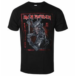 tričko pánské Iron Maiden - Senjutsu Cover Distressed - Red BL - ROCK OFF - IMTEE132MB