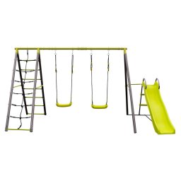 Zahradní houpačka G21 Tacoma 1 se skluzavkou