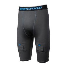 Hokejový suspenzor Sherwood Hat Trick Compression Jock Short SR SR XL = výška postavy 183-188cm