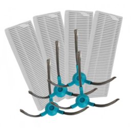 Kartáče a HEPA filtry pro SENCOR SRV 4250, 6250, 8250, 9250 a další, 4+4ks