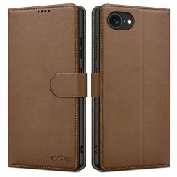 Pouzdro Tech-Protect Wallet Apple iPhone 17e / 16e - hnědé