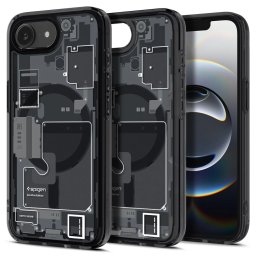 Pouzdro Spigen Ultra Hybrid MagFit MagSafe Apple iPhone 17e / 16e - Zero One Black