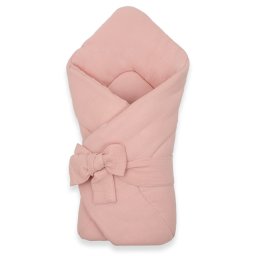 Mušelínová šněrovací zavinovačka New Baby old pink
