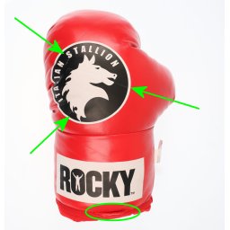 boxerská rukavice (hračka) Rocky - POŠKOZENÉ - MY1455