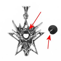 obojek ETNOX - Pentagram Dragon - POŠKOZENÉ - MY1336