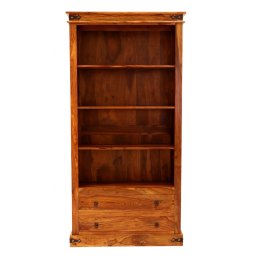 indickynabytek.cz - Knihovna 100x200x45 Jali z indického masivu palisandr / sheesham