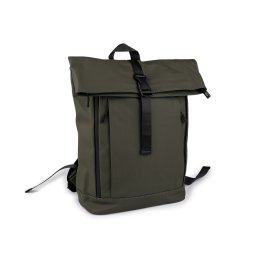 Batoh rolovací voděodolný 36x37 cm, barva 33 zelená khaki