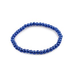 Perlový náramek, barva 13 (Ø4,5 mm) modrá královská
