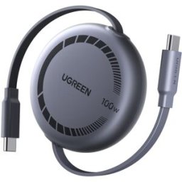 UGREEN USB-C to USB-C PD Fast Charging Retractable Cable 100W Max 1m