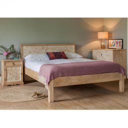 indickynabytek.cz - Postel Sita 160x200 z indického masivu mango