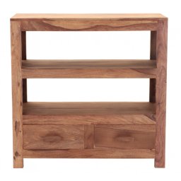 indickynabytek.cz - Knihovna Kali 90x90x35 z indického masivu palisandr / sheesham