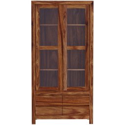 indickynabytek.cz - Vitrína Gani 100x200x45 z indického masivu palisandr / sheesham