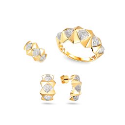 Jedinečná briliantová souprava Parker, žluté zlato 14K IZBR1519S