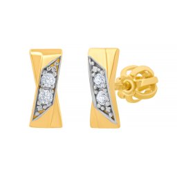 Silvego Zlaté náušnice pecky Arven s čirými Brilliance Zirconia - FNN33231EGYW
