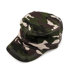 Bavlněná kšiltovka, barva 1 zelená maskáčová