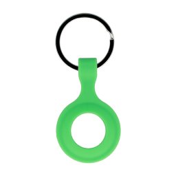 AirTag 1 / 2 Silicone Ring Přívěsek na klíče - Zelený