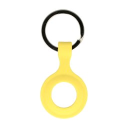 AirTag 1 / 2 Silicone Ring Přívěsek na klíče - Žlutý