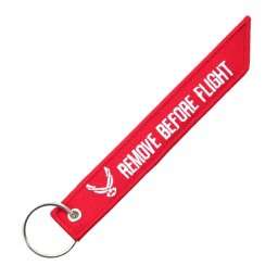 FOSTEX klíčenka REMOVE BEFORE FLIGHT bomber style