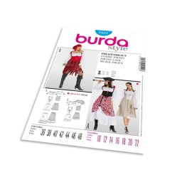 Střih Burda 2422 - Pirátka, korzet