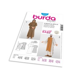 Střih Burda 2822 - Šejk, mnich, kaftan, kutna