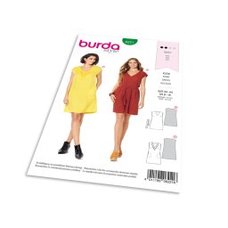 Střih Burda 6221 - Volné letní šaty, lněné šaty