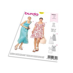 Střih Burda 6312 - Empírové šaty, letní šaty