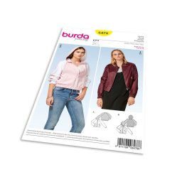 Střih Burda 6478 - Bomber, bunda s kapucí