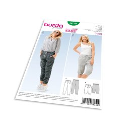 Střih Burda 6659 - Teplákové kalhoty, tepláky