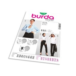 Střih Burda 7136 - Košile, košile s plastronem