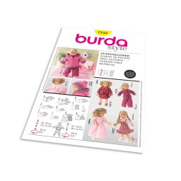 Střih Burda 7753 - Oblečky pro panenky