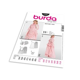 Střih Burda 7880 - Viktoriánské šaty (rok 1888)