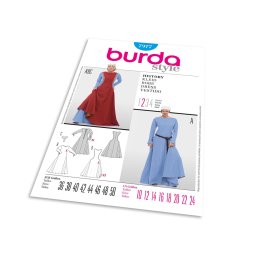 Střih Burda 7977 - Středověké šaty, hradní paní, královna
