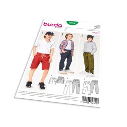 Střih Burda 9354 - Dětské šortky, kalhoty, kapsáče