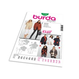 Střih Burda 7700 - Dámský kabát