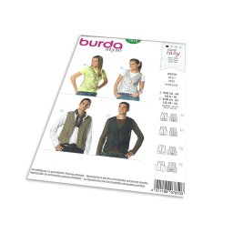 Střih Burda 7810 - Dámská a pánská vesta