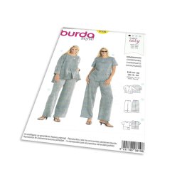 Střih Burda 8108 - Top, sako a kalhoty