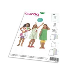 Střih Burda 9544 - Dívčí šatičky