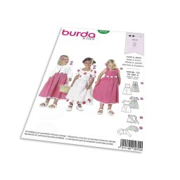 Střih Burda 9702 - Dívčí šatičky a bolerko