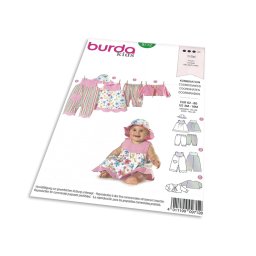 Střih Burda 9712 - Overal, top, kalhoty, bolerko a klobouček