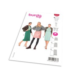 Střih Burda 6073 - Rovná sukně s gumou v pase