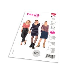 Střih Burda 6075 - Tričko, tričkové šaty
