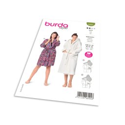 Střih Burda 6094 - Župan pro plnoštíhlé