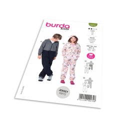 Střih Burda 9275 - Dětský overal ve dvojím provedení