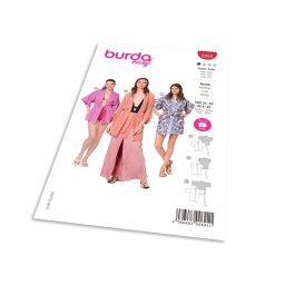 Střih Burda 5995 - Kimono s páskem