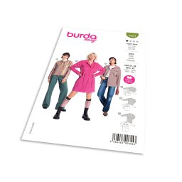 Střih Burda 6024 - Košilové sako, košilový kabát