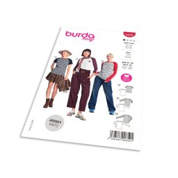 Střih Burda 6028 - Tričko s kontrastními rukávy