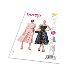 Střih Burda 6042 - Šaty v retro stylu